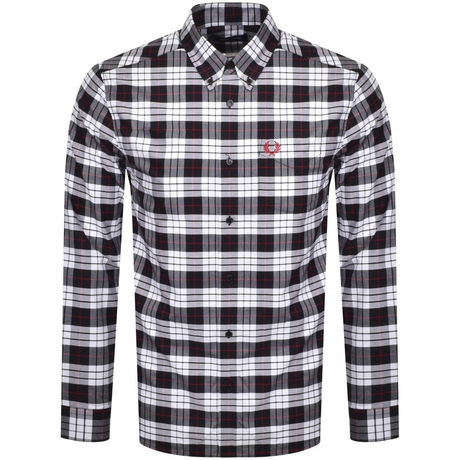 Alternative Image for ProductFred Perry Tartan Long Sleeved Shirt Blue1
